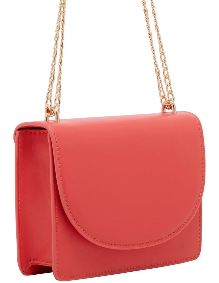1978W Emma Mini Shoulder Bag In Coral 5 1978W Emma Mini Shoulder Bag In Coral - Image 3