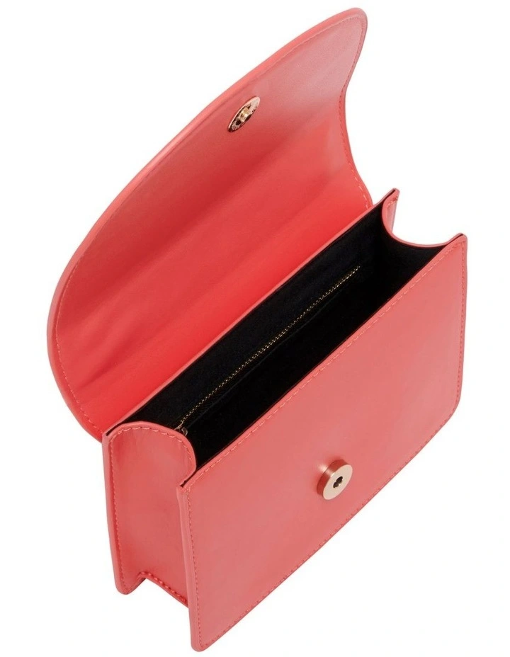 1978W Emma Mini Shoulder Bag In Coral 6 1978W Emma Mini Shoulder Bag In Coral - Image 4