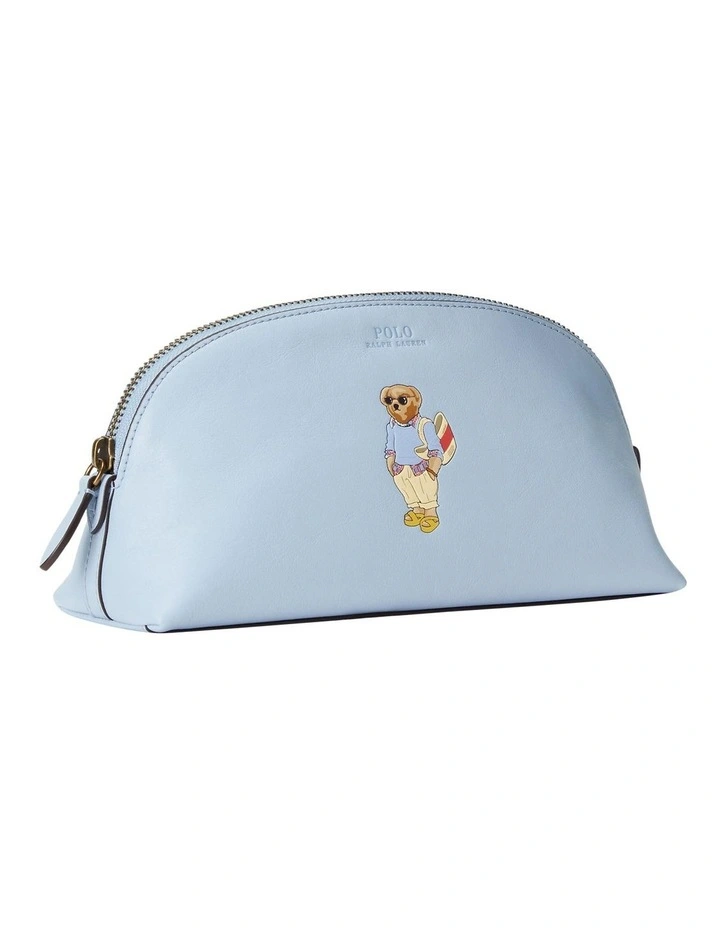 Polo Ralph Lauren Summer Cable Polo Bear Cosmetic Case In Blue 4 Polo Ralph Lauren Summer Cable Polo Bear Cosmetic Case In Blue - Image 2