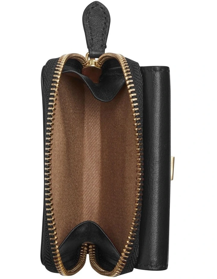 Polo Ralph Lauren Polo ID Leather Compact Wallet In Black 6 Polo Ralph Lauren Polo ID Leather Compact Wallet In Black - Image 4