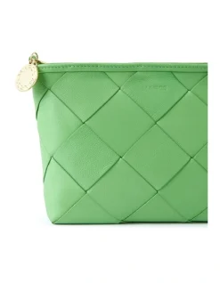 Marcs Sana Leather Weave Bag In Green Apple -Mocha shop 945094150 4 720x928