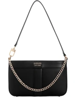 Guess Katey Baguette Shoulder Bag In Black