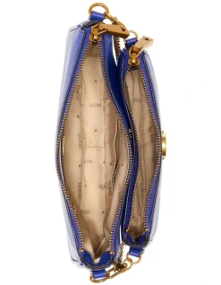 Guess Nell Zip Top Crossbody Bag In Violet -Mocha shop 946044640 2 720x928