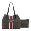 Guess Vikky Logo Removable Pouch Tote Bag In Charcoal 2 Guess Vikky Logo Removable Pouch Tote Bag In Charcoal -Mocha shop 946044820 1 720x928