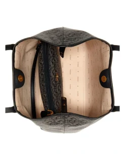 Guess Vikky Logo Removable Pouch Tote Bag In Charcoal -Mocha shop 946044820 5 720x928