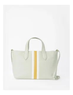 Marcs Whitney Leather Zip Top Tote Bag In Mint