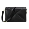 Belle & Bloom Moonlit Drive Leather Crossbody Bag In Black