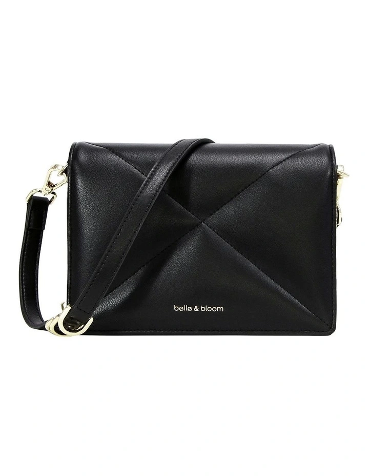 Belle & Bloom Moonlit Drive Leather Crossbody Bag In Black 3 Belle & Bloom Moonlit Drive Leather Crossbody Bag In Black