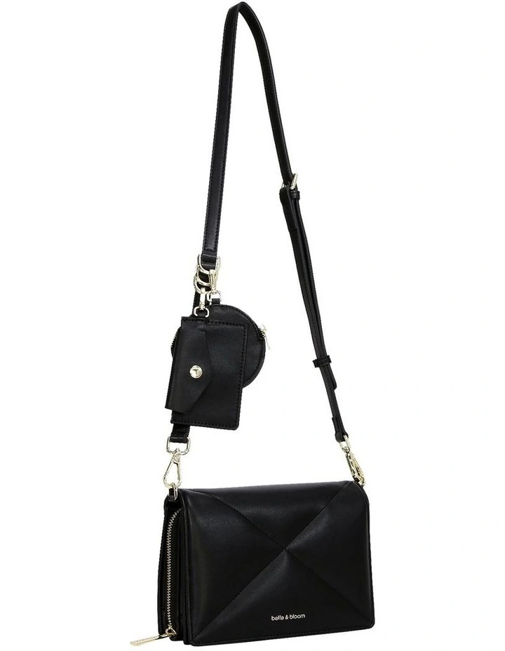 Belle & Bloom Moonlit Drive Leather Crossbody Bag In Black 6 Belle & Bloom Moonlit Drive Leather Crossbody Bag In Black - Image 4