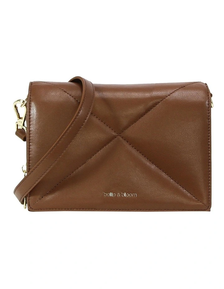Belle & Bloom Moonlit Drive Leather Crossbody Bag In Camel Brown 3 Belle & Bloom Moonlit Drive Leather Crossbody Bag In Camel Brown