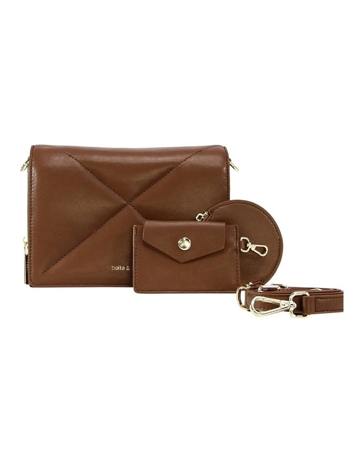 Belle & Bloom Moonlit Drive Leather Crossbody Bag In Camel Brown 4 Belle & Bloom Moonlit Drive Leather Crossbody Bag In Camel Brown - Image 2