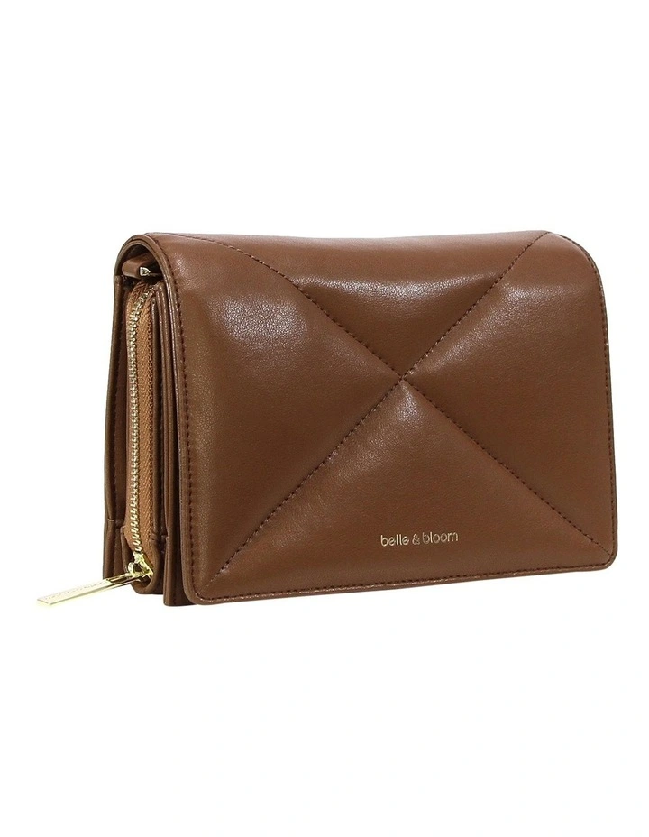 Belle & Bloom Moonlit Drive Leather Crossbody Bag In Camel Brown 5 Belle & Bloom Moonlit Drive Leather Crossbody Bag In Camel Brown - Image 3