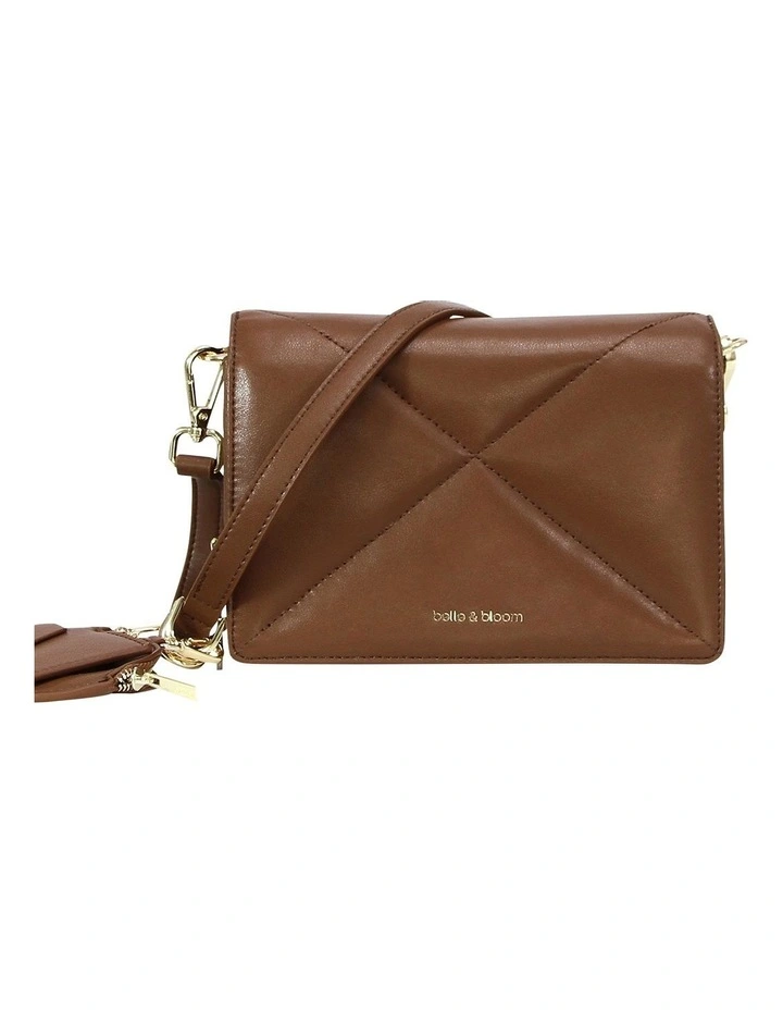Belle & Bloom Moonlit Drive Leather Crossbody Bag In Camel Brown 8 Belle & Bloom Moonlit Drive Leather Crossbody Bag In Camel Brown - Image 6