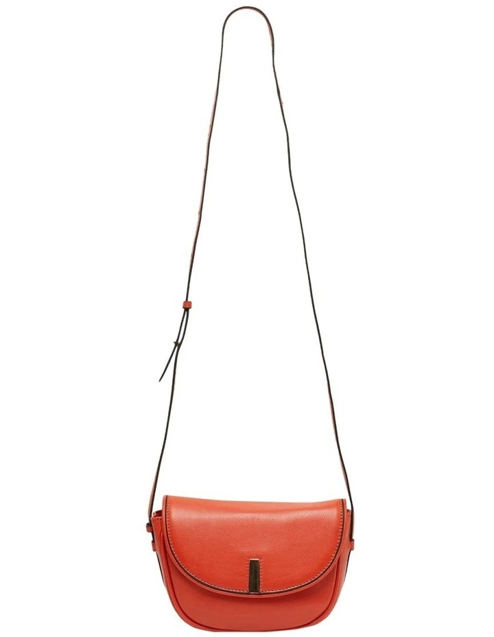Oxford Molly Leather Saddle Bag In Orange 5 Oxford Molly Leather Saddle Bag In Orange - Image 3