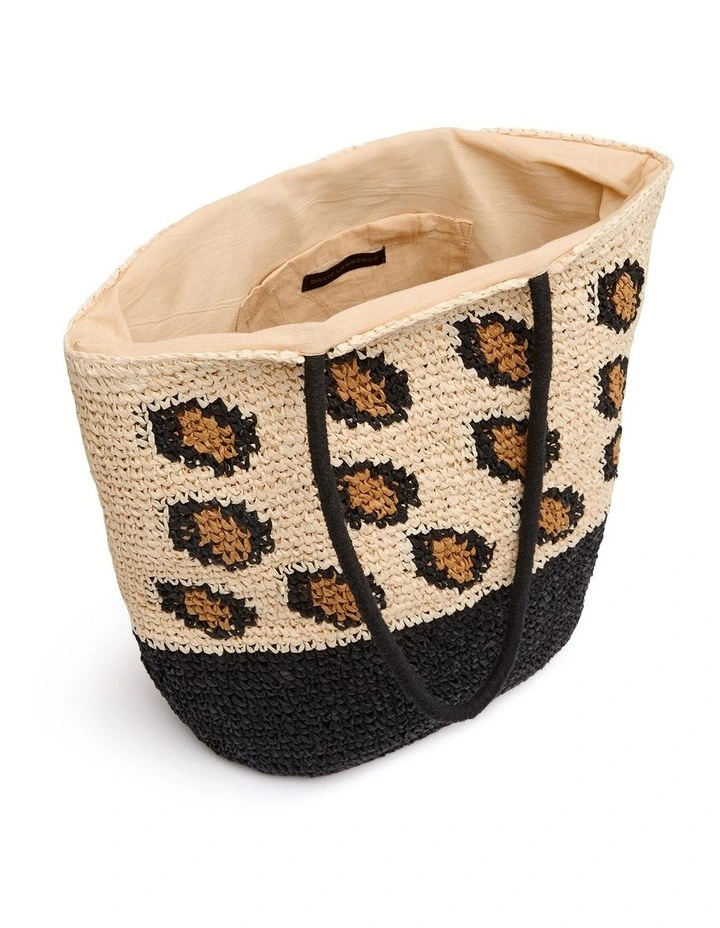 David Lawrence Charli Woven Bag In Natural 5 David Lawrence Charli Woven Bag In Natural - Image 3