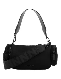 Nakedvice The Rory Nylon Cross Body Bag In Black