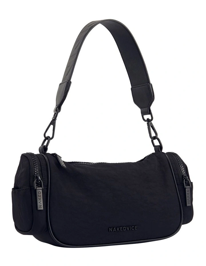 Nakedvice The Rory Nylon Cross Body Bag In Black 5 Nakedvice The Rory Nylon Cross Body Bag In Black - Image 3