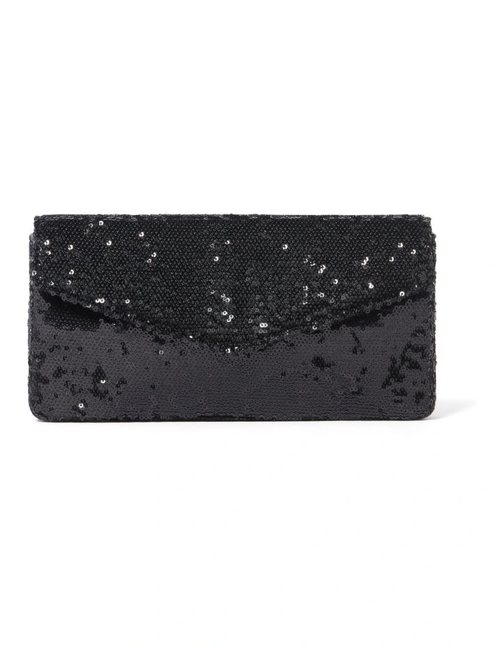Forever New Stella Sequin Shoulder Bag In Black 3 Forever New Stella Sequin Shoulder Bag In Black