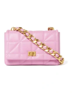 Forever New Mila Chain Shoulder Bag In Purple
