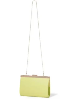 Forever New Anastasia Clutch In Slime Green -Mocha shop 952821820 952825960 3 720x928