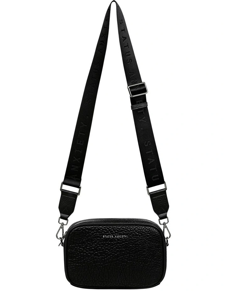 Status Anxiety Plunder Zip Top Crossbody Bag In Black Bubble 3 Status Anxiety Plunder Zip Top Crossbody Bag In Black Bubble