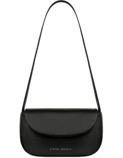Status Anxiety One Of These Days Flapover Shoulder Bag In Black