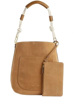 French Connection Nikita Leather Hobo -Mocha shop 955493920 5 720x928