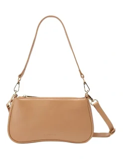 Mocha Carla Mini Crossbody Bag In Tan