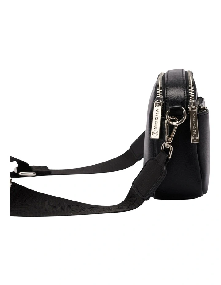 Mocha Laural Crossbody Bag In Black/Silver 4 Mocha Laural Crossbody Bag In Black/Silver - Image 2