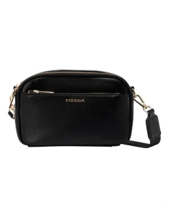 Mocha Laural Crossbody Bag In Black/Light Gold