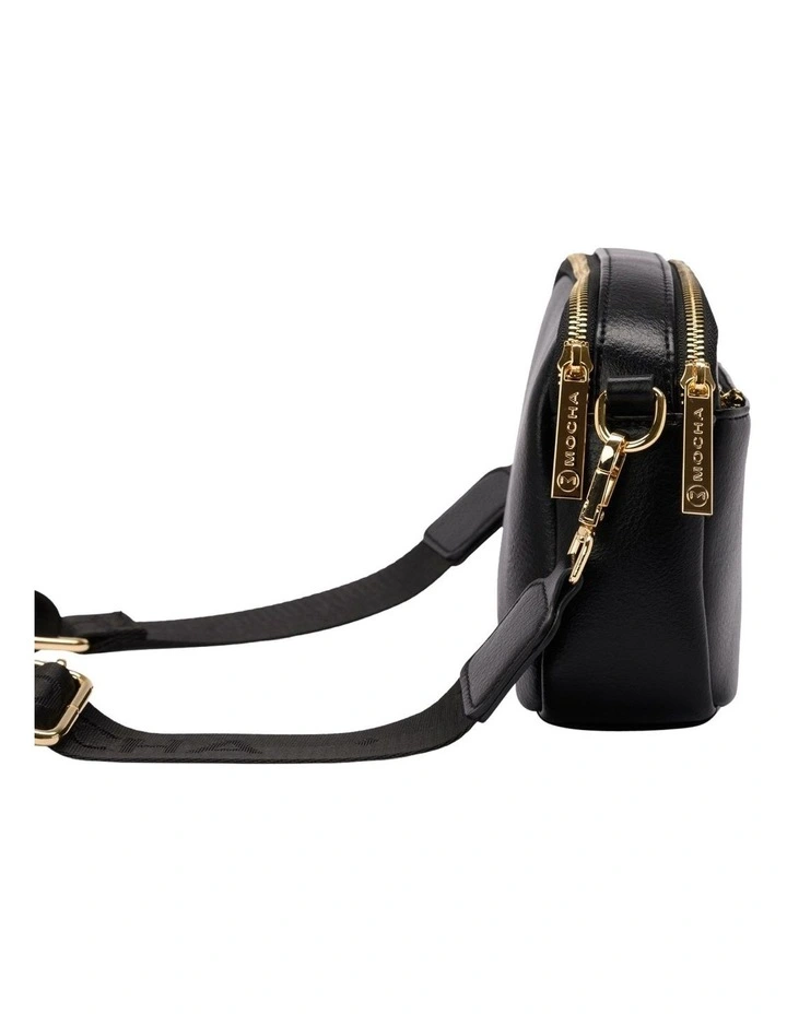 Mocha Laural Crossbody Bag In Black/Light Gold 4 Mocha Laural Crossbody Bag In Black/Light Gold - Image 2