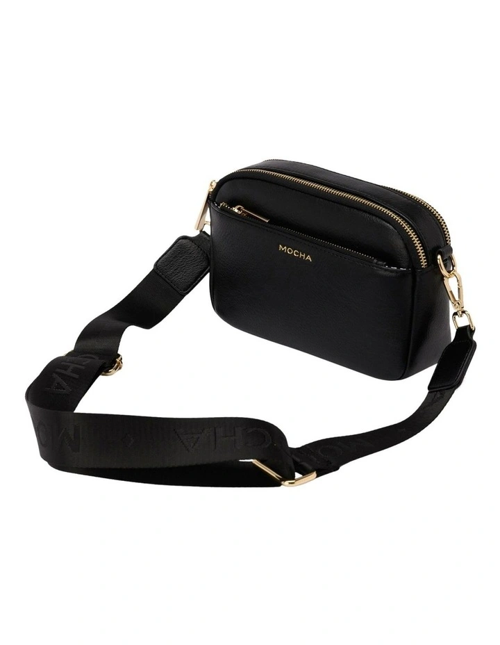 Mocha Laural Crossbody Bag In Black/Light Gold 6 Mocha Laural Crossbody Bag In Black/Light Gold - Image 4