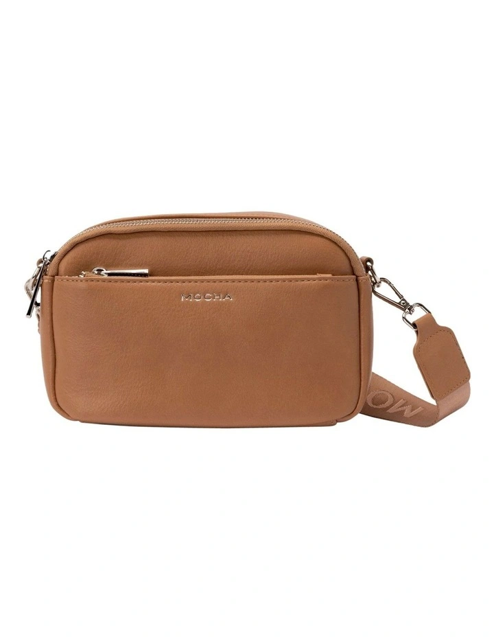 Mocha Laural Crossbody Bag In Tan/Silver 3 Mocha Laural Crossbody Bag In Tan/Silver
