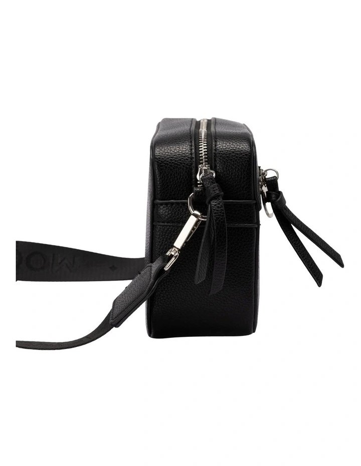 Mocha Cindi Box Crossbody Bag Fabric Strap In Black 4 Mocha Cindi Box Crossbody Bag Fabric Strap In Black - Image 2