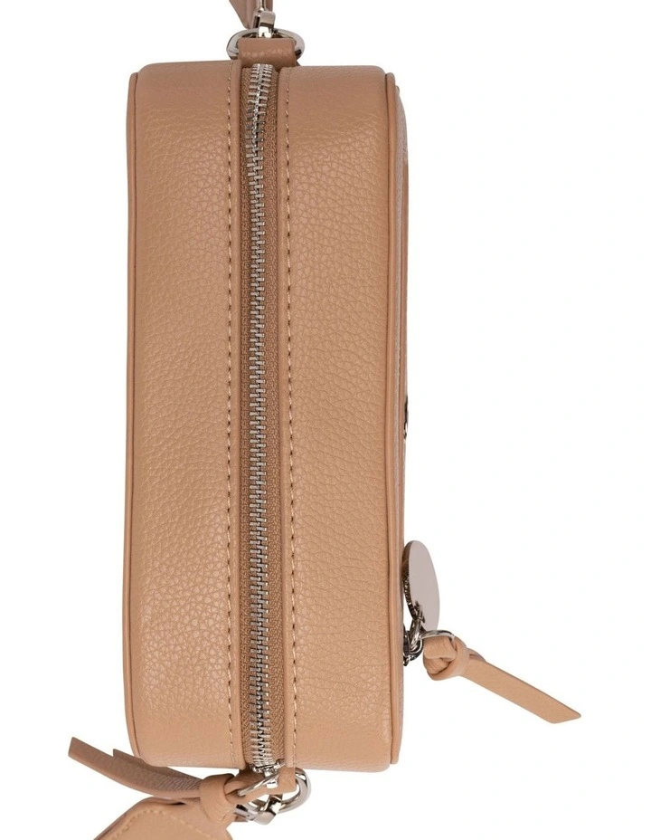 Mocha Cindi Box Crossbody Bag Fabric Strap In Taupe 5 Mocha Cindi Box Crossbody Bag Fabric Strap In Taupe - Image 3