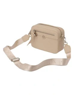 Mocha Cindi Box Crossbody Bag Fabric Strap In Cream -Mocha shop 958713850 4 720x928