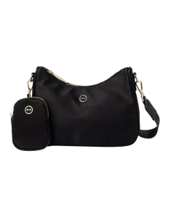 Mocha Ebby Crossbody Bag In Black