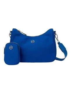 Mocha Ebby Crossbody Bag In Blue