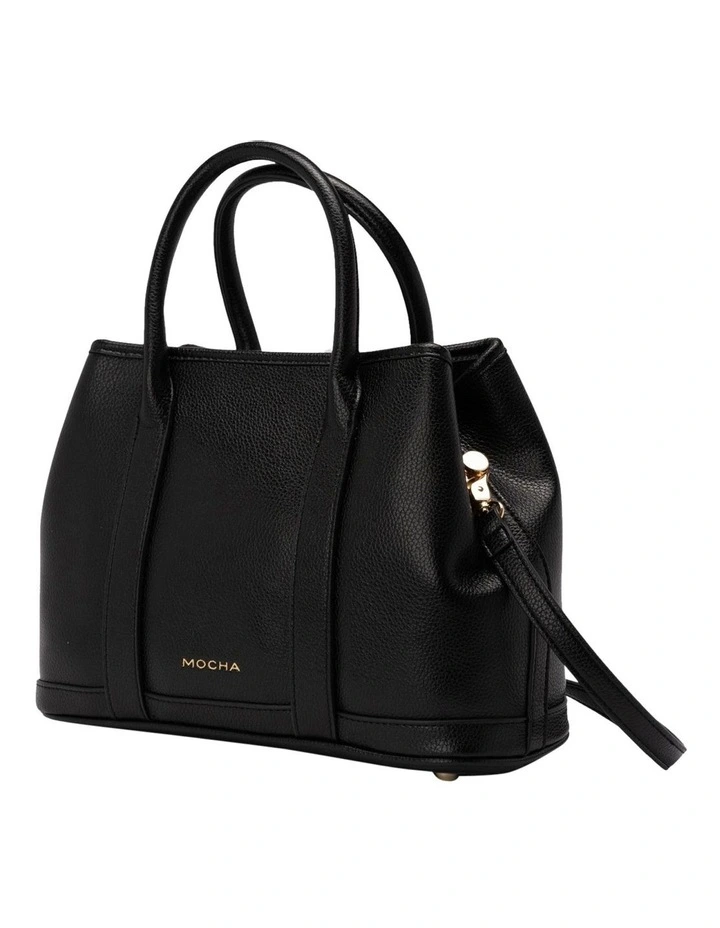 Mocha Edith Tote Bag In Black 4 Mocha Edith Tote Bag In Black - Image 2