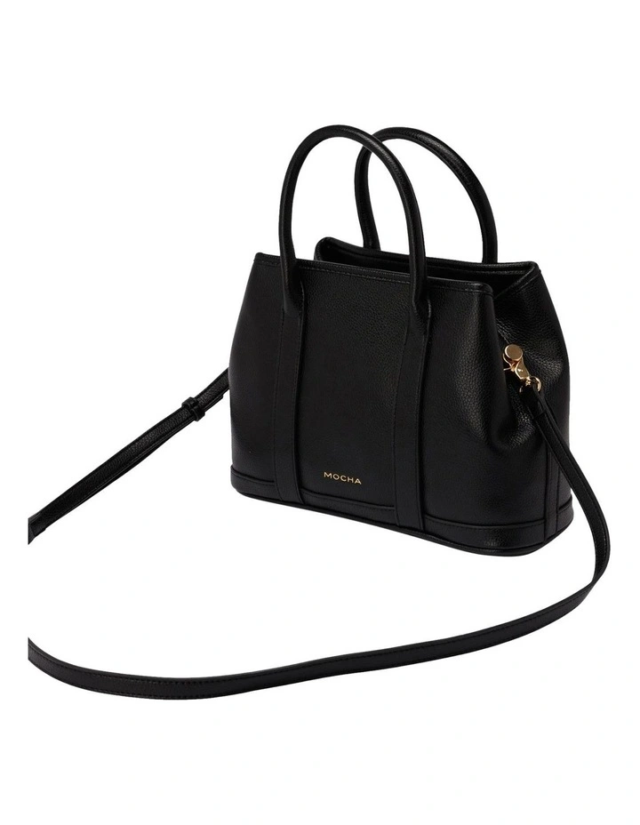 Mocha Edith Tote Bag In Black 6 Mocha Edith Tote Bag In Black - Image 4