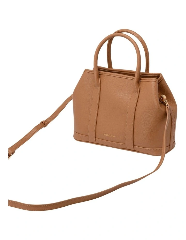 Mocha Edith Tote Bag In Tan 6 Mocha Edith Tote Bag In Tan - Image 4
