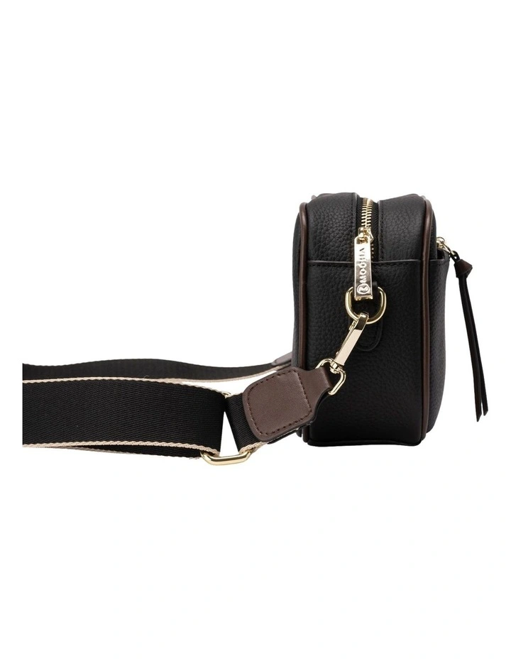Mocha Libby Leather Crossbody Bag In Black 4 Mocha Libby Leather Crossbody Bag In Black - Image 2