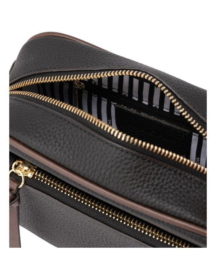 Mocha Libby Leather Crossbody Bag In Black 5 Mocha Libby Leather Crossbody Bag In Black - Image 3