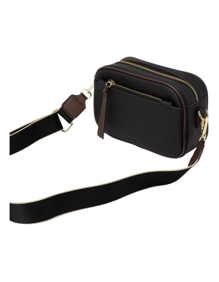 Mocha Libby Leather Crossbody Bag In Black 6 Mocha Libby Leather Crossbody Bag In Black - Image 4