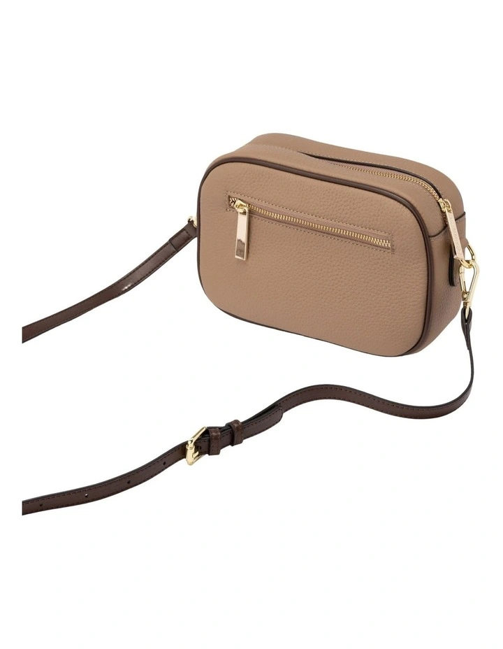 Mocha Libby Leather Crossbody Bag In Taupe 7 Mocha Libby Leather Crossbody Bag In Taupe - Image 5