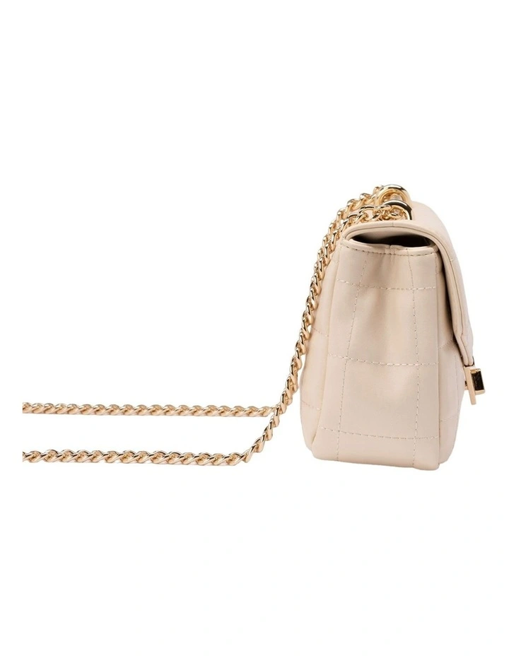 Mocha Mini Vera Quilted Crossbody In White 4 Mocha Mini Vera Quilted Crossbody In White - Image 2