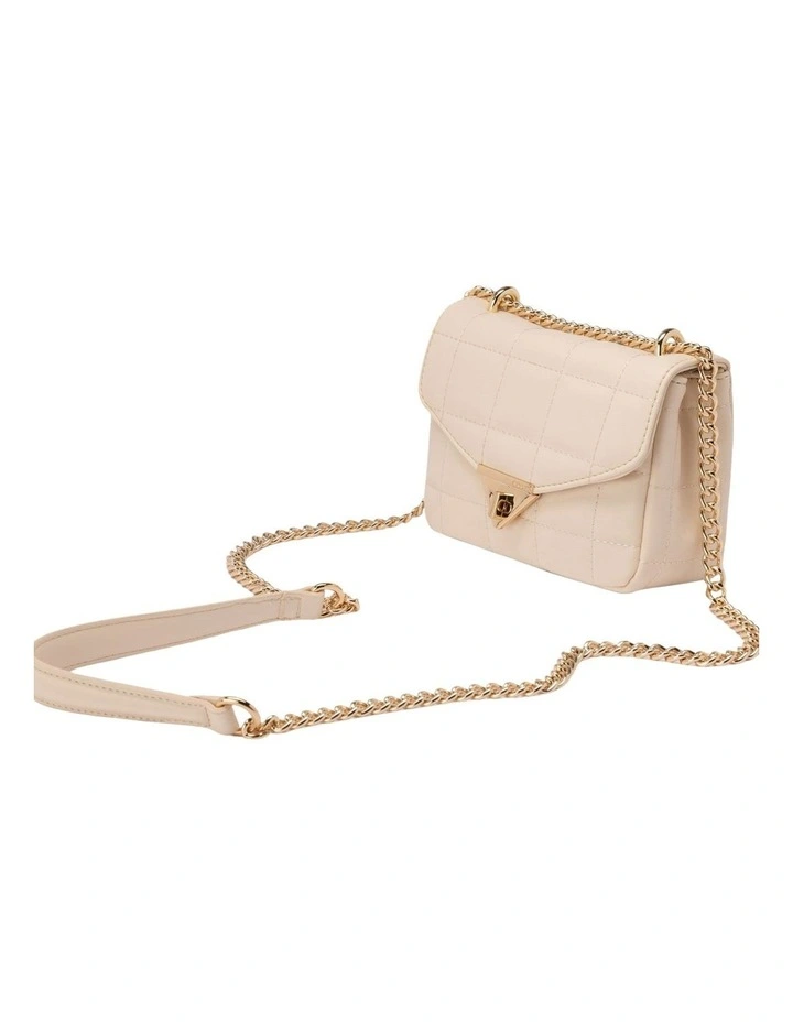 Mocha Mini Vera Quilted Crossbody In White 6 Mocha Mini Vera Quilted Crossbody In White - Image 4
