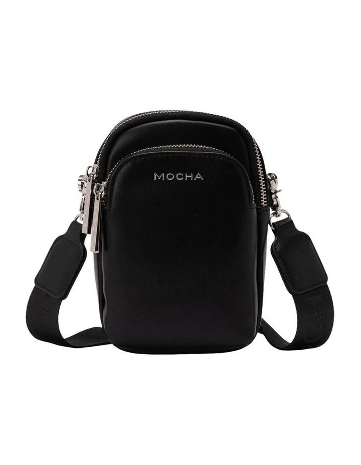 Mocha Medina Phone Crossbody Bag In Black 3 Mocha Medina Phone Crossbody Bag In Black
