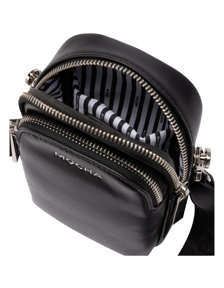 Mocha Medina Phone Crossbody Bag In Black 5 Mocha Medina Phone Crossbody Bag In Black - Image 3