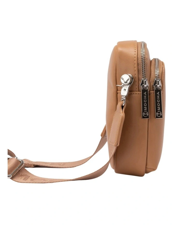 Mocha Medina Phone Crossbody Bag In Tan 4 Mocha Medina Phone Crossbody Bag In Tan - Image 2